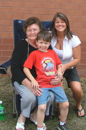 Me, Mom and Mason last spring