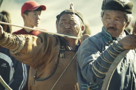 Archers at Eagle Festival - Bayan Olgii, Mongolia