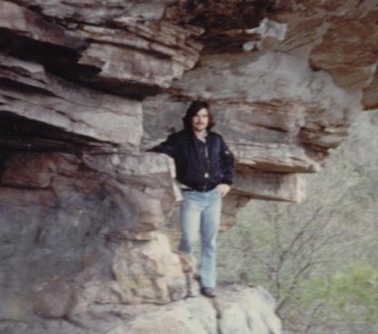 Cliffs and caves across from Desoto Falls