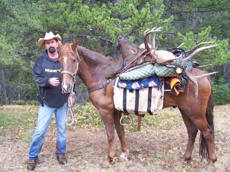 John & Poncho w/elk