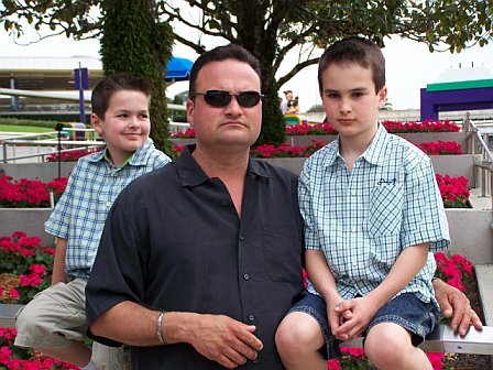 Lukas, Joshua and Daddy at Disney