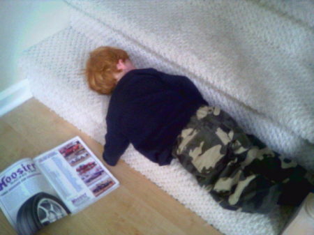 Passed out goin upstairs