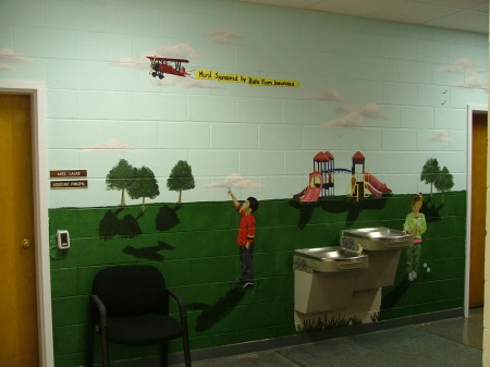 One of my murals at a Primary School here in Murfreesboro