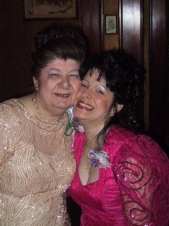 Mom and I at my sister's wedding four years ago...