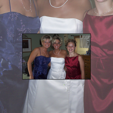 Mindi, me and Hayley at wedding!