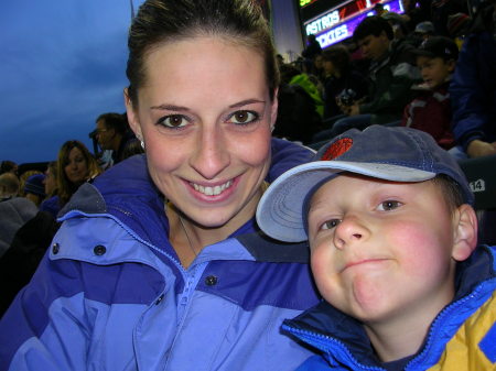colin and mom at a rockies game