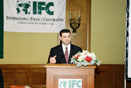 Speaking  at an offical event