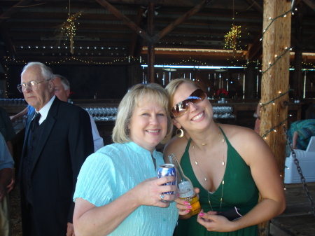 Kimmie and I at Ryan's Wedding