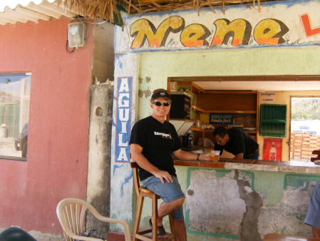 Sipping a cold one in South America