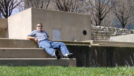 soakin' up the sun in downtown Omaha