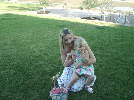 Emma and I at Easter