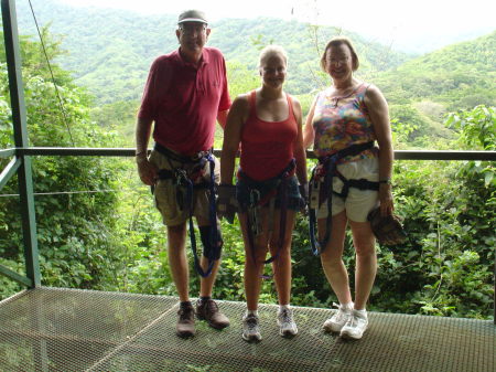Dave, Emma and Mary in Costa Rica 2006