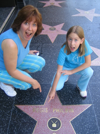 Sue & Kendra with Sue's pal, Regis in Hollywood 2006