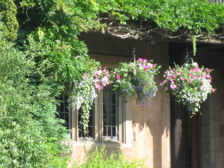 Gardens at an Inn near Leamington Spa England