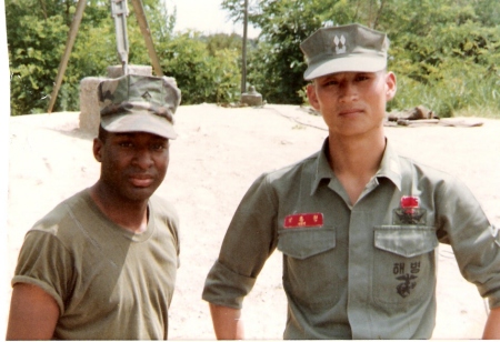 Myself and a South Korean Marine Lt.  Korea 19