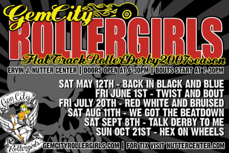Gem City roller Girls 2007 Schedule