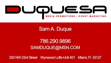 Sam's contact information