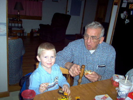 My Dad and My grandson (his greatgrandson)