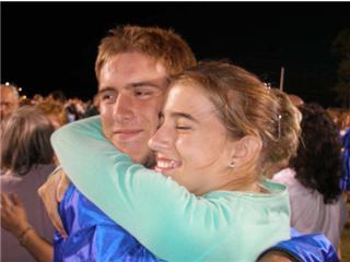 Travis(18) and Lyndsey(sister,13) at Graduation