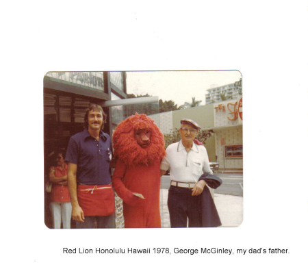The Red Lion and my Father's Dad, G McGinley