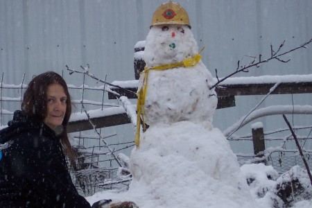 Me building a snowman