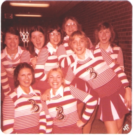 1976-77 Varsity Squad - Looking like peppermint candy.