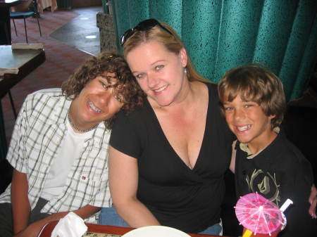 My boys and I on a Carnival cruise