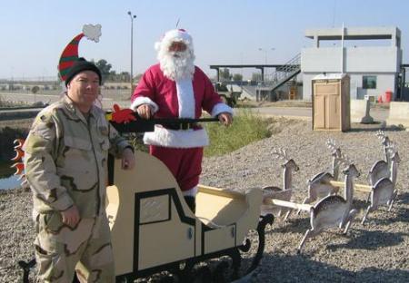 Me and Santa, Iraq 2004