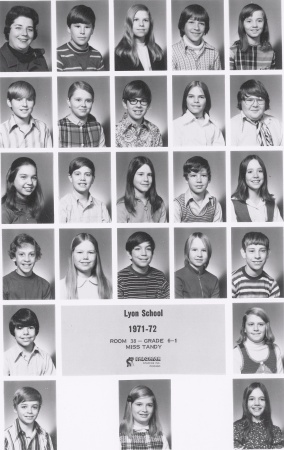 Lyon School 6th Grade Class 1971-1972