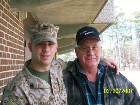 My two favorite Marines  my dad and my son  Charles Flanagan