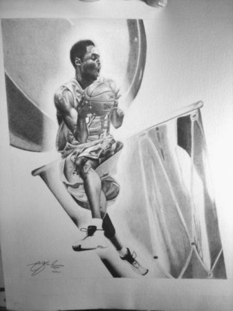 drawing of Kobe Bryant