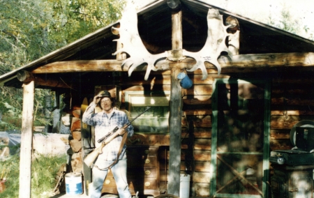 The cabin at Manley, Alaska circa 1995