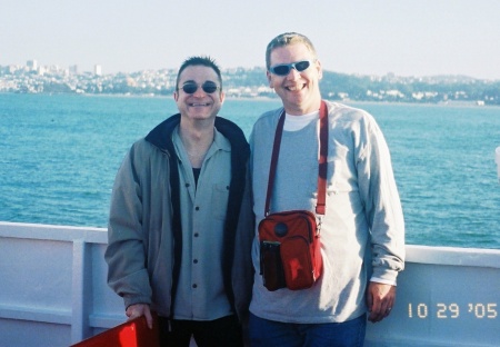 Duane and Chuck on San Fran Bay Cruise