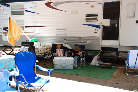 Camping the whole family enjoys
