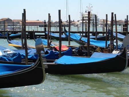 Gondolas in Venice,June, 2006