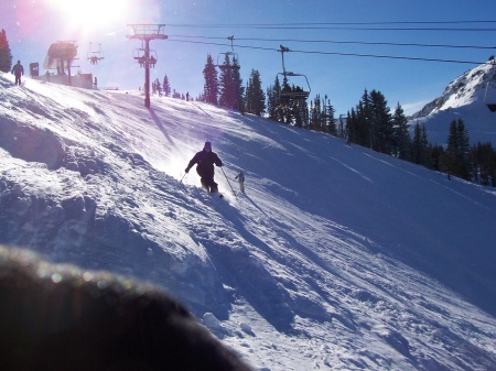Me skiing Alta Utah