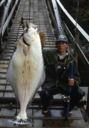 My first Halibut - 109 lbs