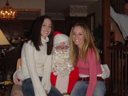 My daughters and Santa