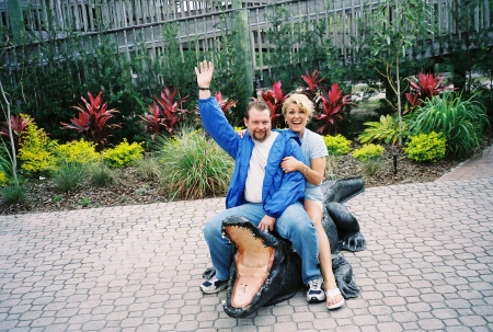 My Husband & Me-Gatorland, Orlando, Florida.