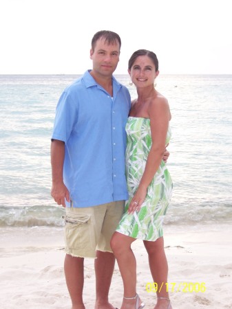 Julie and I in Jamaica the day before we got married