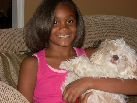 My daughter and her dog