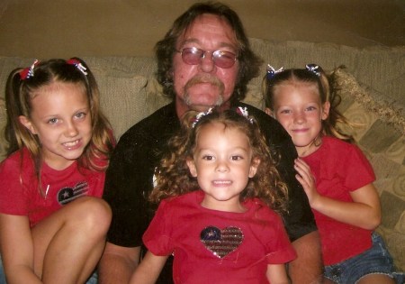 Three of our granddaughters with their other Paw-Paw