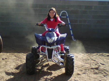 Aryanna on the quad