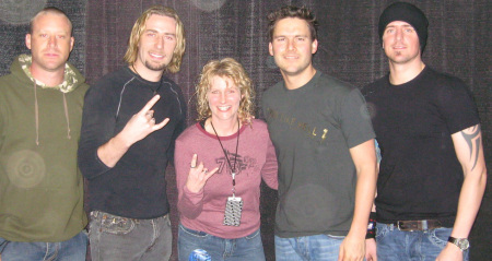 Me with the band NICKELBACK!!