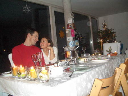Christmas 2007 with my husband, Stefan