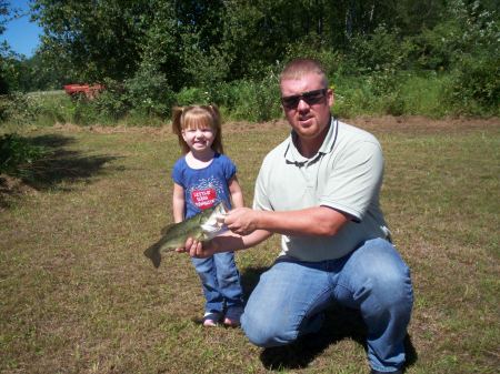 I caught a fish dad!