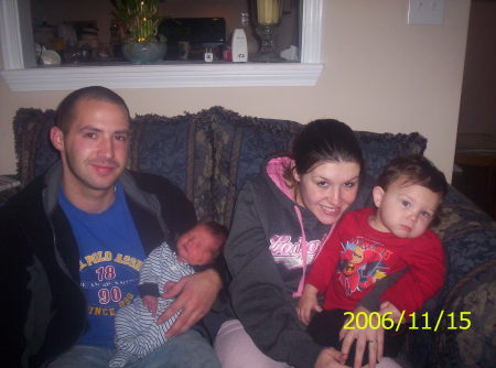 Chris, Beth, Alex, and new son Zach