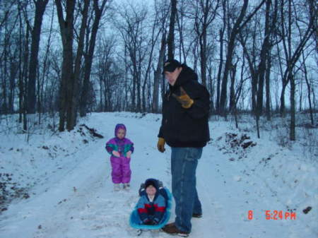 long driveways make good sledding!