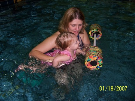 Swim Class with my daughter, Olivia