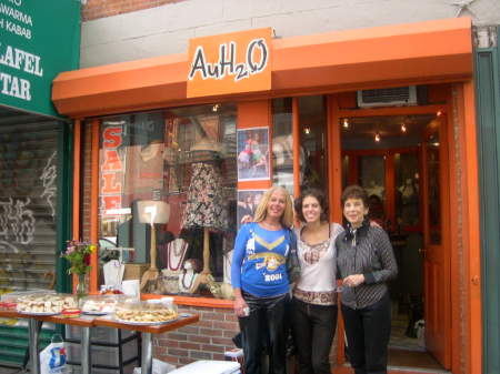 three goldwater girls in front of AuH2o 84 E. 7th